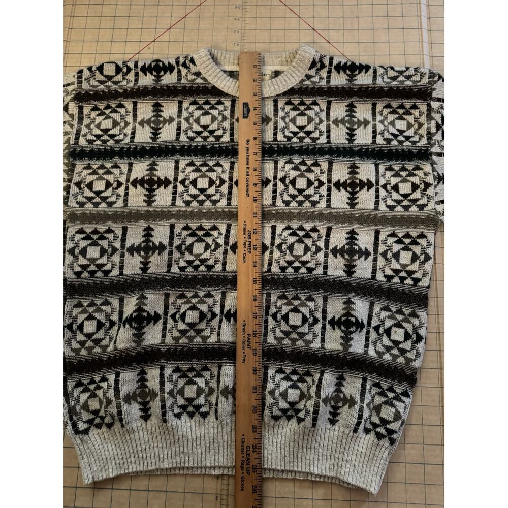 Vintage St. John’s Bay Geometric Pattern Sweater Men’s Size L/G - Picture 8 of 8
